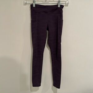Athleta purple leggings size 7 girls